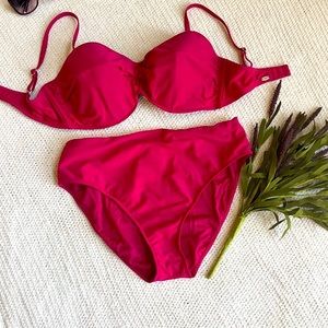 SUNSETS Bikini Swim Set, XL, 38DD NWOT